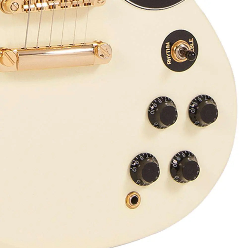 Vintage VS6 ReIssued Electric Guitar ~ Vintage White/Gold Hardware - Richards Guitars Of Stratford Upon Avon