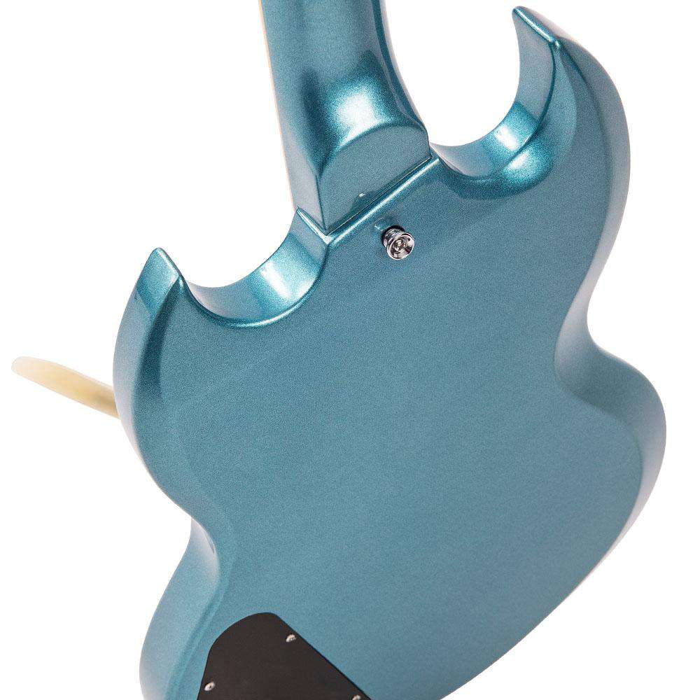 Vintage VS6V ReIssued with vintage style Vibrato ~ Gun Hill Blue - Richards Guitars Of Stratford Upon Avon