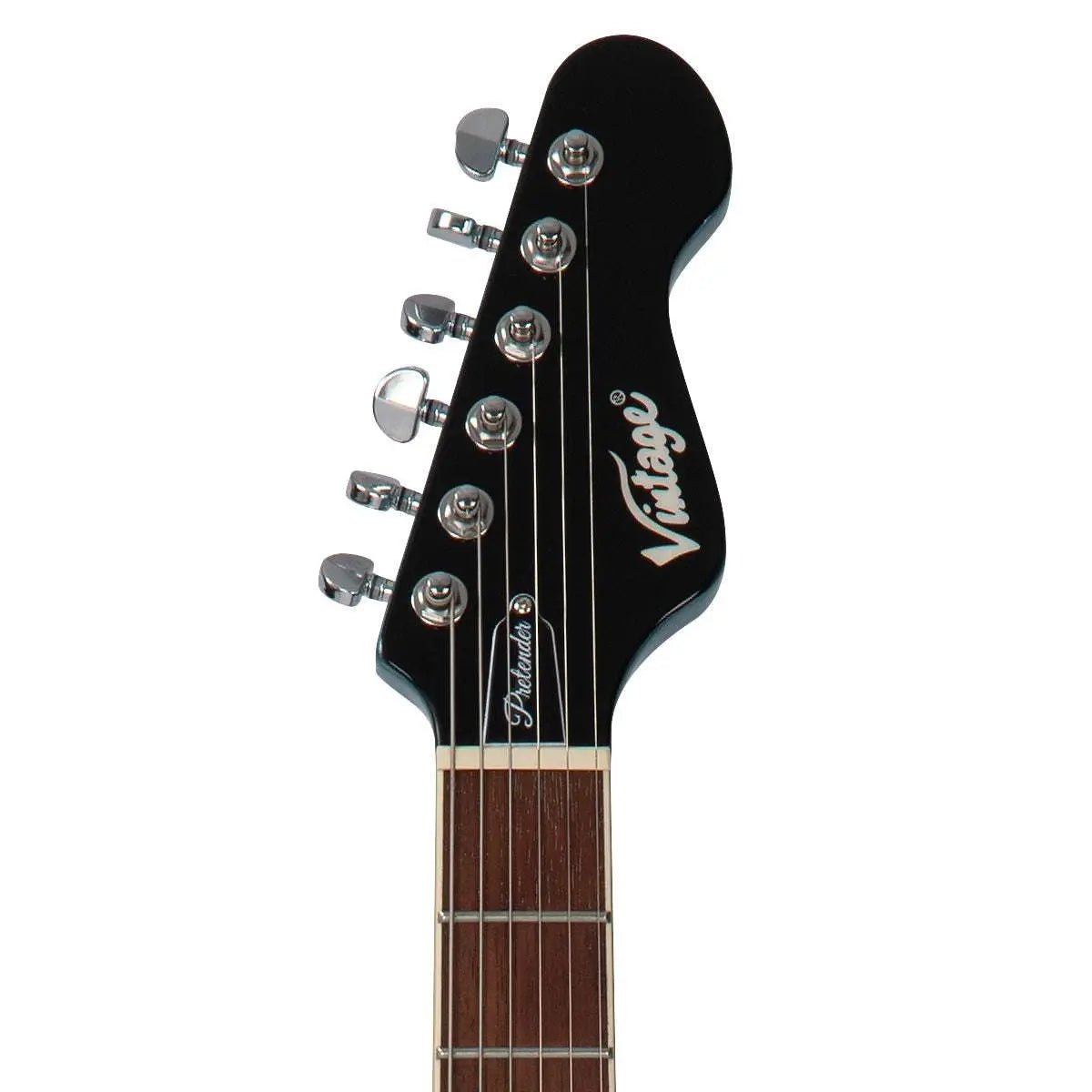 Vintage VSA550 ReIssued Semi Acoustic Guitar ~ Gun Hill Blue - Richards Guitars Of Stratford Upon Avon