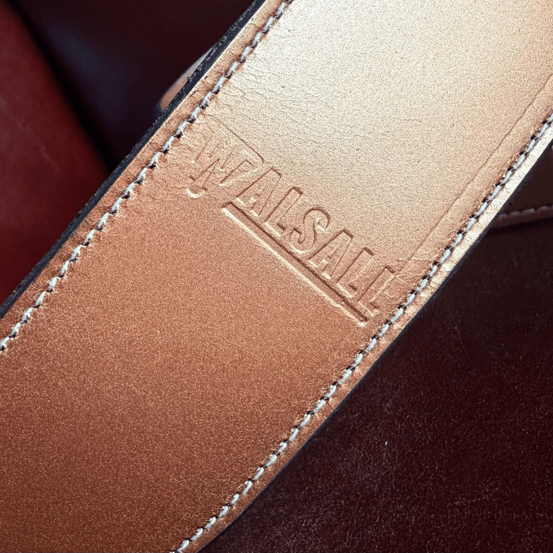 Walsall Hand Made Premium Padded Bridle Leather Guitar Strap Copper Ore - Richards Guitars Of Stratford Upon Avon