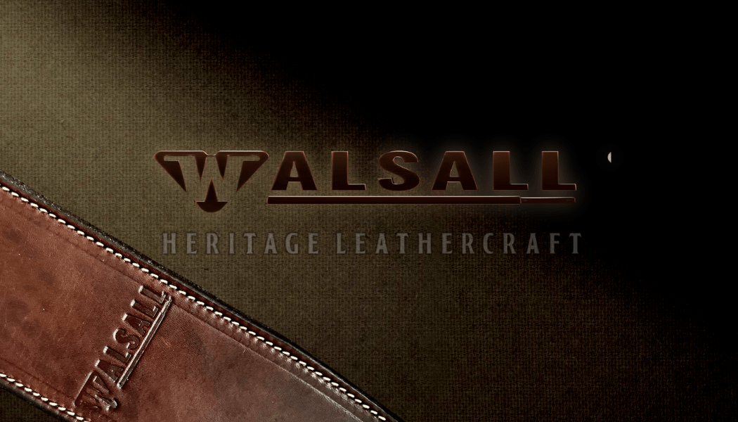 Walsall Hand Made Premium Padded Bridle Leather Guitar Strap:Deep Blue w' Blue Stitch - Richards Guitars Of Stratford Upon Avon