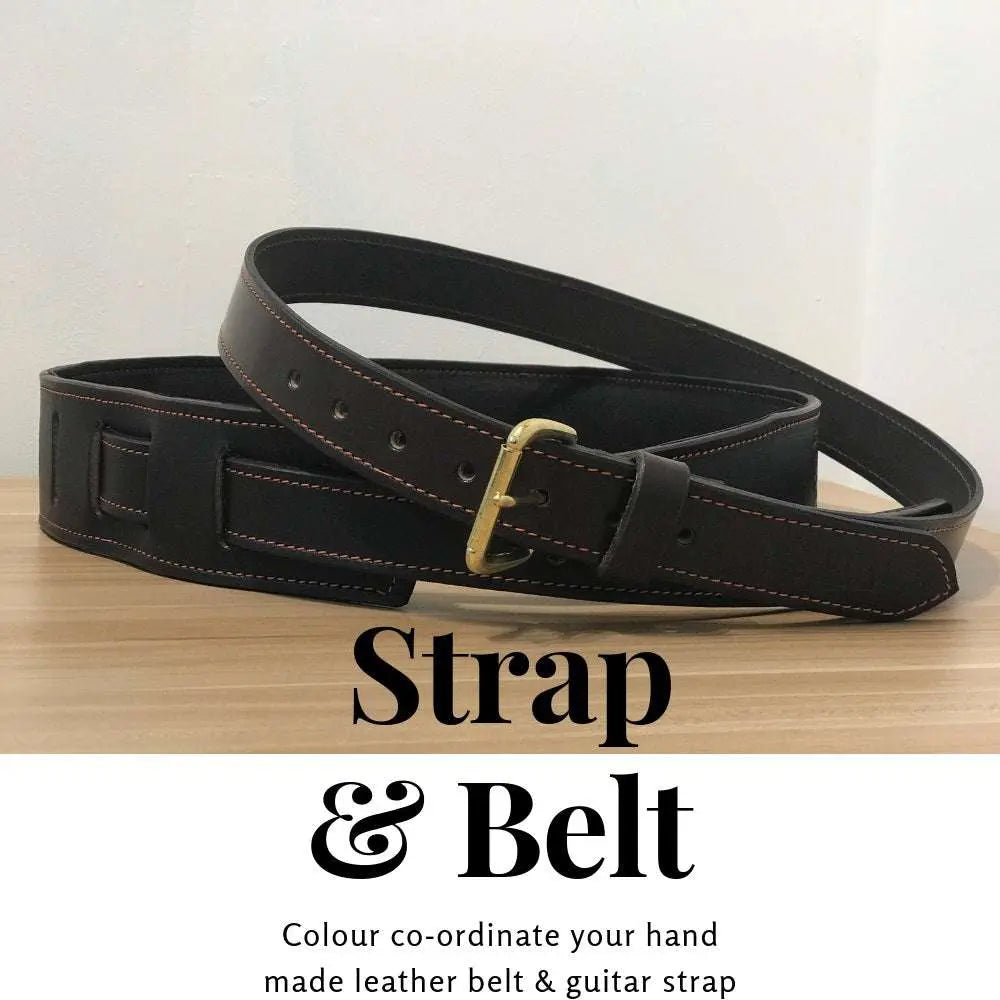 Walsall Premium Hand Made Italian Leather Belt. The Last Belt You will Ever Need! - Richards Guitars Of Stratford Upon Avon