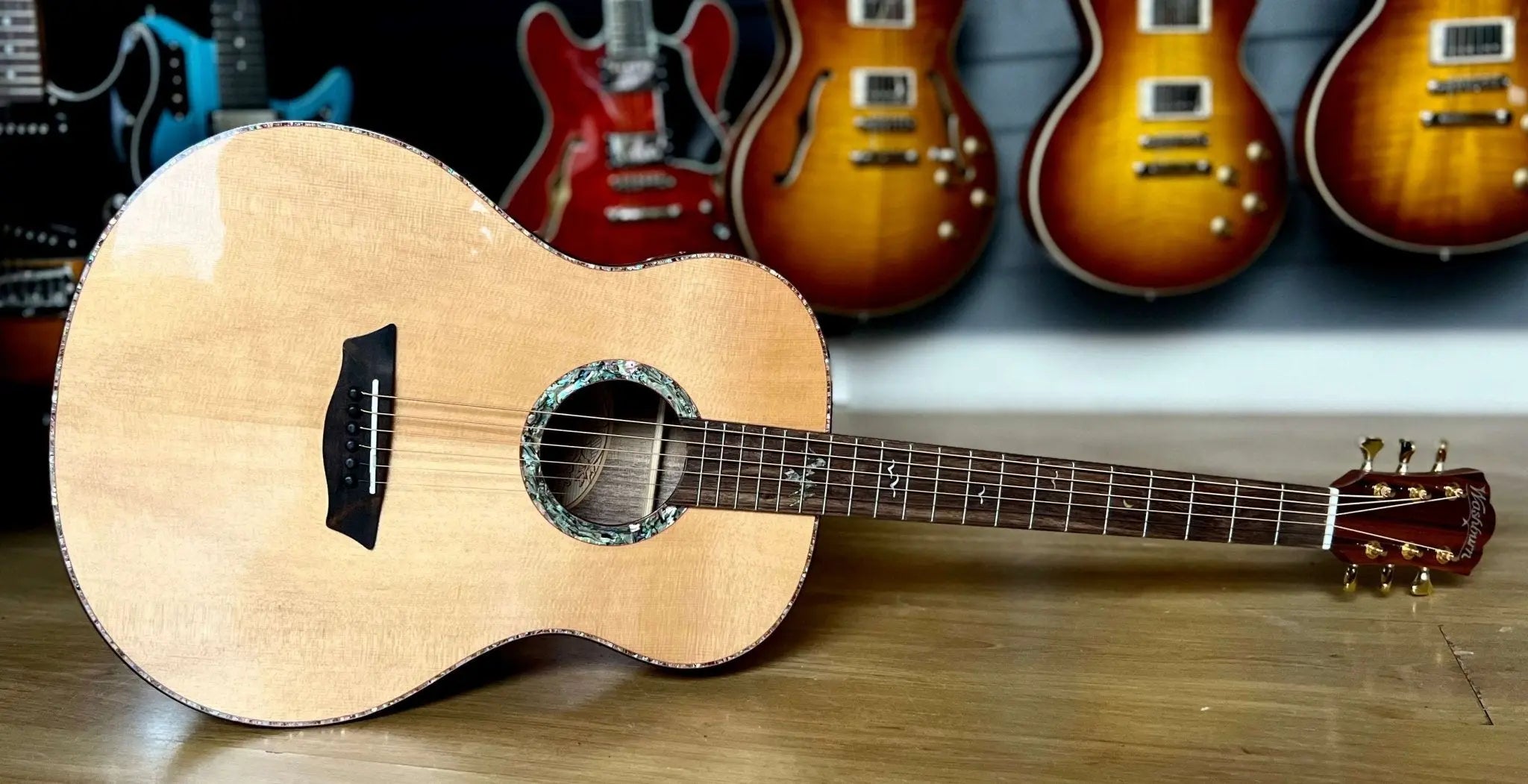 Washburn Bella Tono ELEGANTE S24S - Natural Acoustic Guitar - Richards Guitars Of Stratford Upon Avon