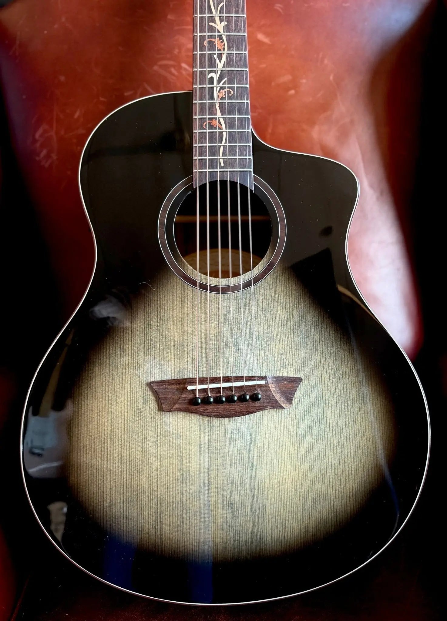 Buy Washburn Bella Tono VITE-S9V - Gloss Charcoal Burst Electro Acoustic Guitar w' £225 Custom Pro Setup & Support Package