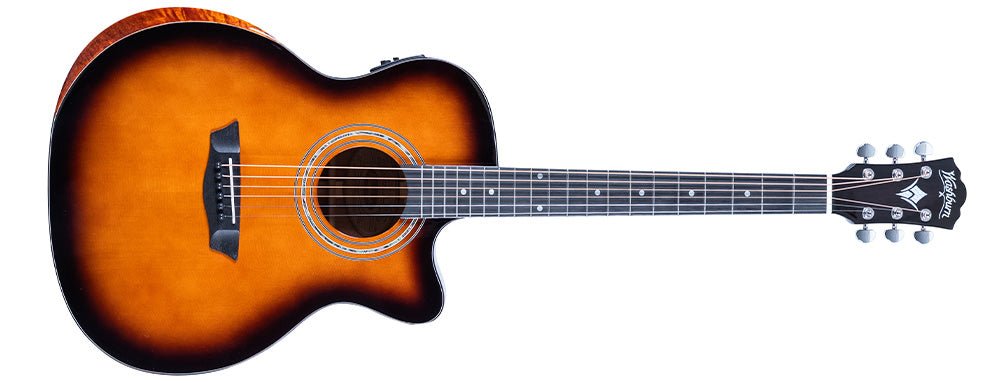 Washburn Comfort WCG10CE Electro Acoustic Guitar w' £225 Custom Pro Setup & Support Package Included - Richards Guitars Of Stratford Upon Avon