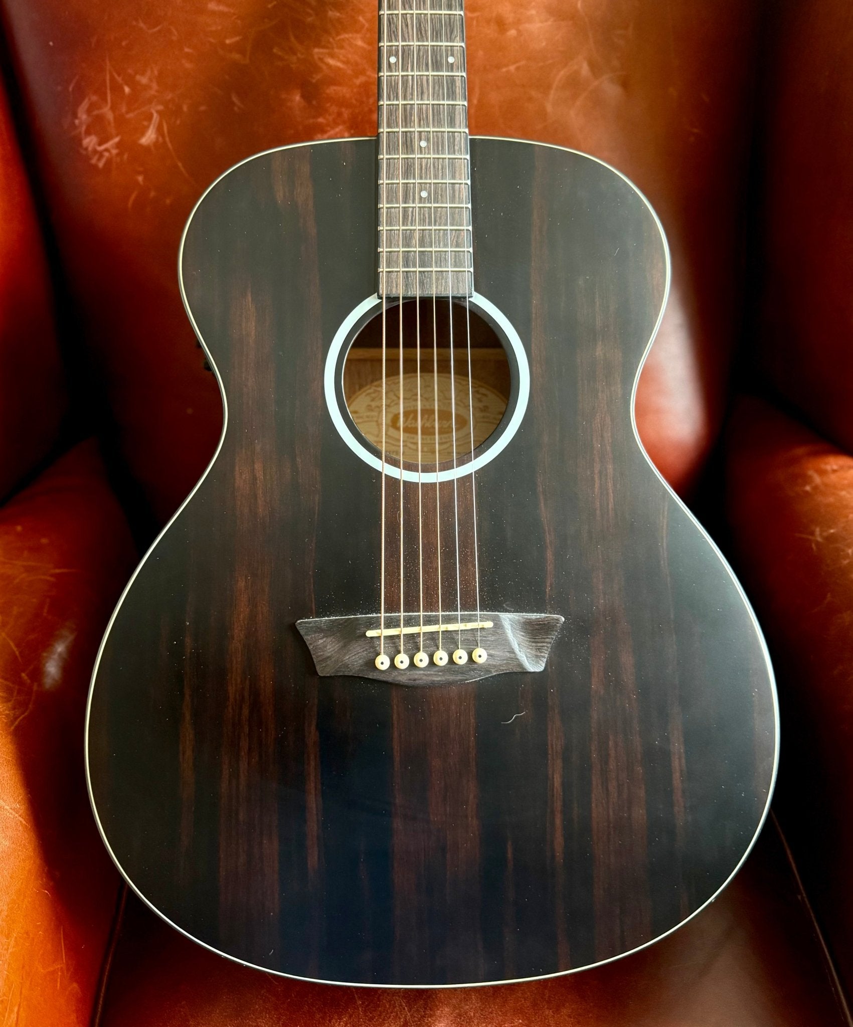Washburn EBONY FE - Folk - Natural Matte Electro Acoustic Guitar - Richards Guitars Of Stratford Upon Avon