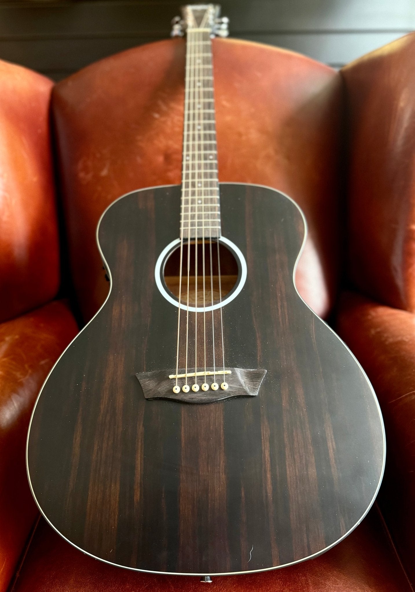 Washburn EBONY FE - Folk - Natural Matte Electro Acoustic Guitar - Richards Guitars Of Stratford Upon Avon