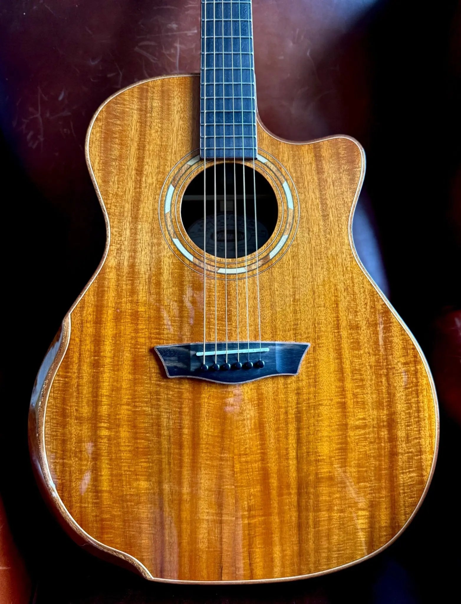 Buy Washburn G55CE KOA w/ CASE - Grand Auditorium - Natural Electro Acoustic Guitar