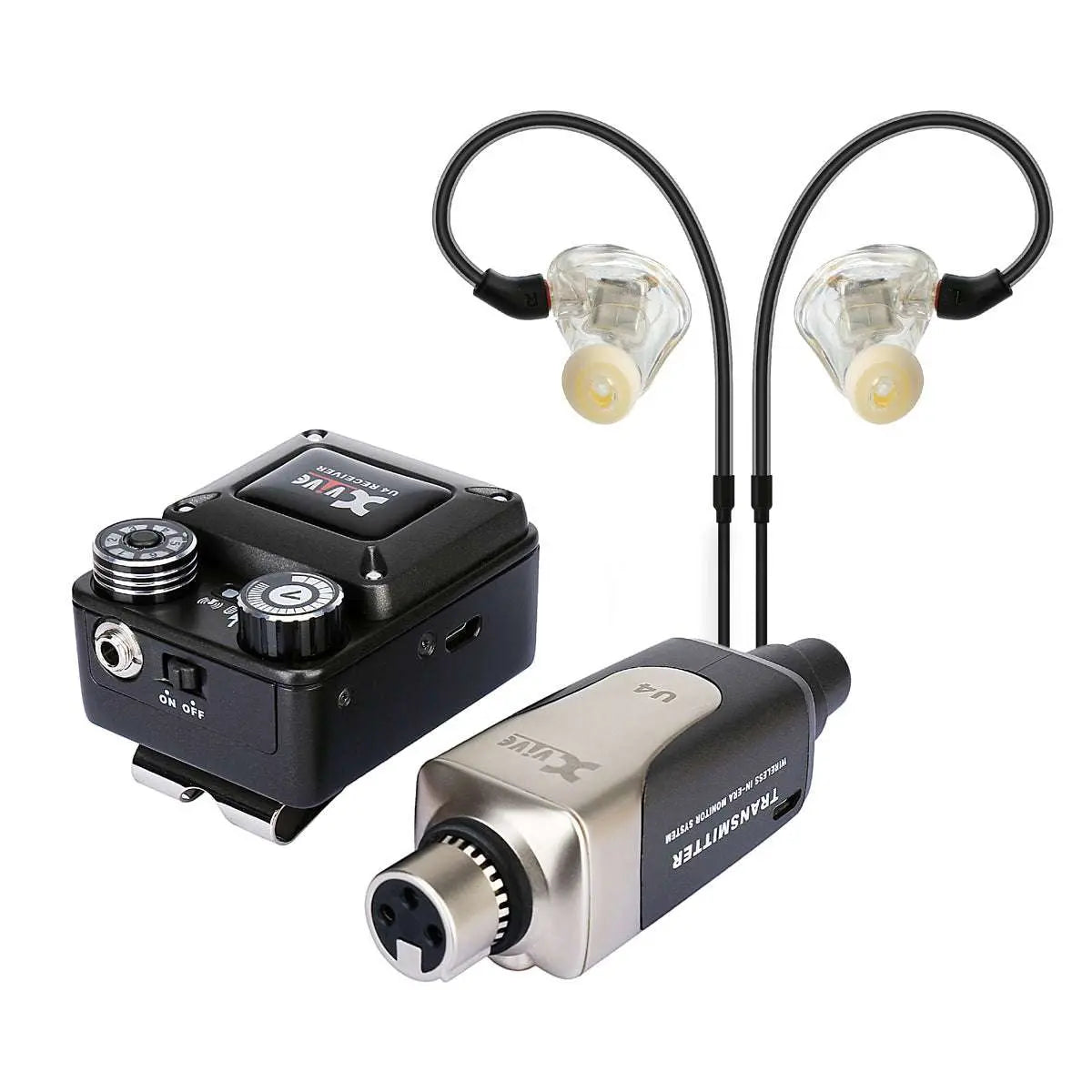 Xvive In - Ear Monitor Wireless System with T9 In - Ear Monitors and Travel Case - Richards Guitars Of Stratford Upon Avon