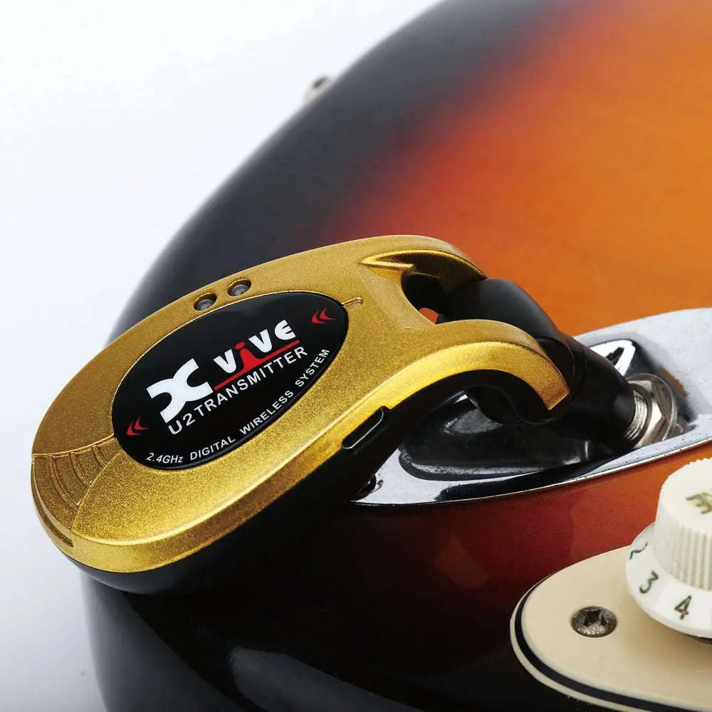Xvive XU2 Wireless Guitar System ~ Gold - Richards Guitars Of Stratford Upon Avon