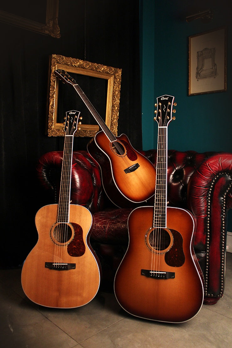 Cort Gold Acoustic A8 Electro Acoustic Guitar w/case Lightburst, Electro Acoustic Guitar for sale at Richards Guitars.