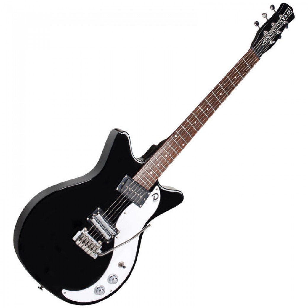 Danelectro 59XT Guitar with Vibrato ~ Gloss Black, Electric Guitar for sale at Richards Guitars.