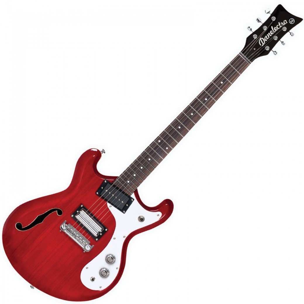 Danelectro '66 Guitar ~ Transparent Red, Electric Guitar for sale at Richards Guitars.