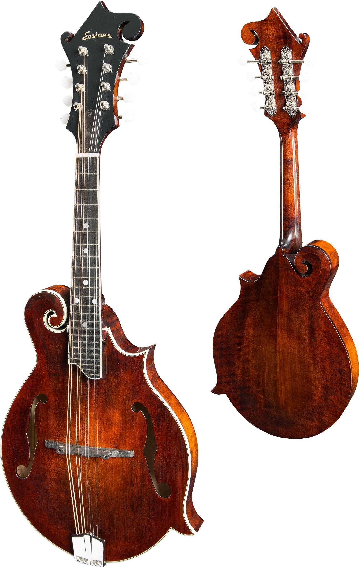 Eastman MD515 F-style F-holes Mandolin (Solid Spruce top, Solid Maple back and sides, w/Case), Mandolin for sale at Richards Guitars.