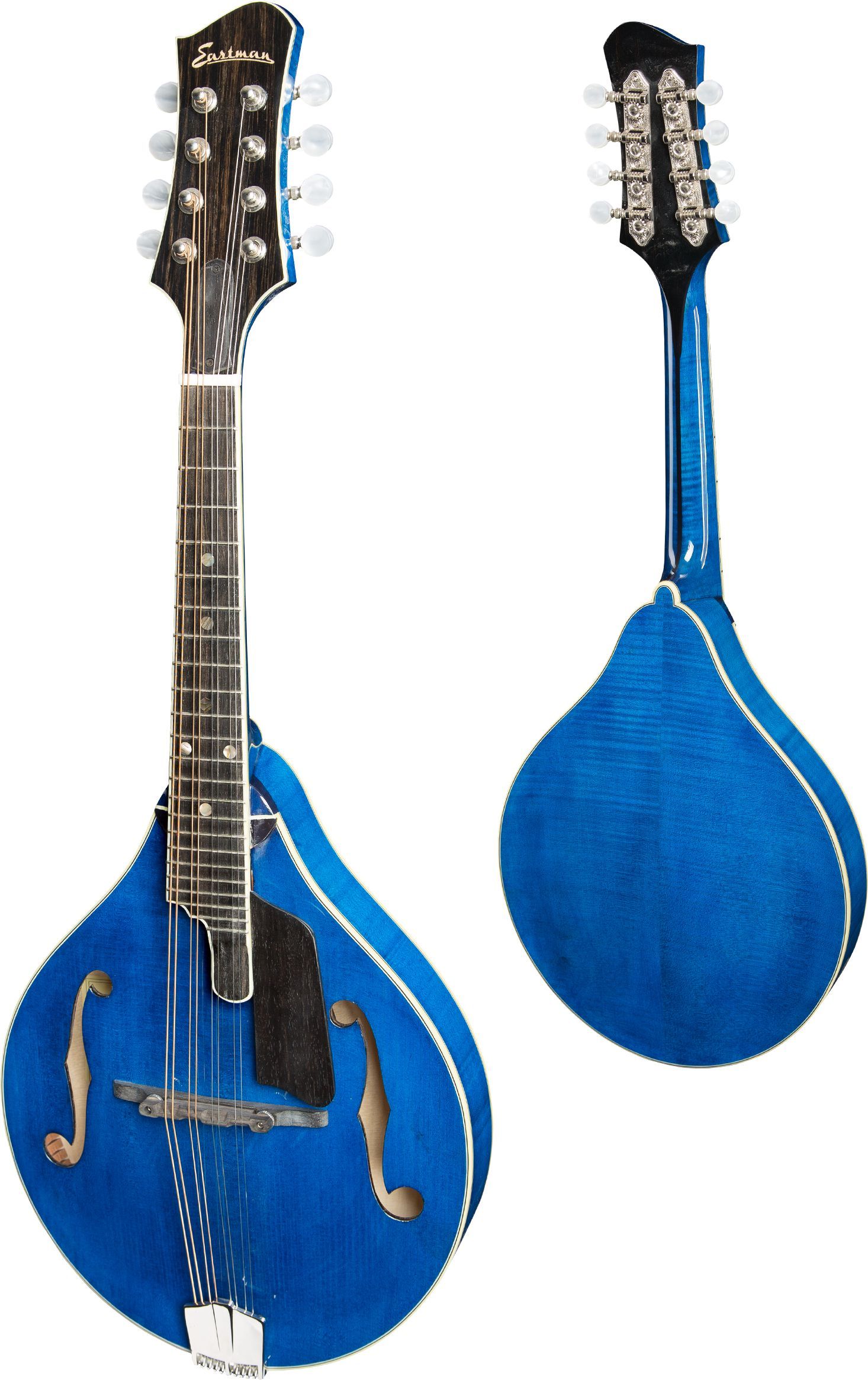 Eastman MD805PGE Same specs as MD805 Mandolin (but Honeyburst Gloss nitro finish and KnK twin mandolin pu, w/Case), Mandolin for sale at Richards Guitars.