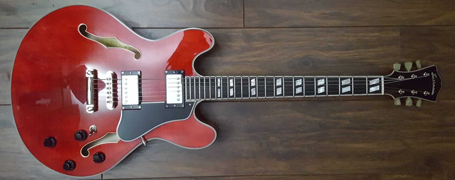Eastman T486 Red, Electric Guitar for sale at Richards Guitars.
