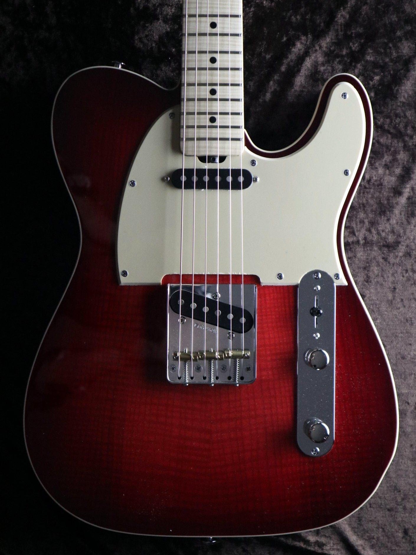 Gordon Smith Classic T "Custom" Trans Red Flame Maple Neck, Electric Guitar for sale at Richards Guitars.