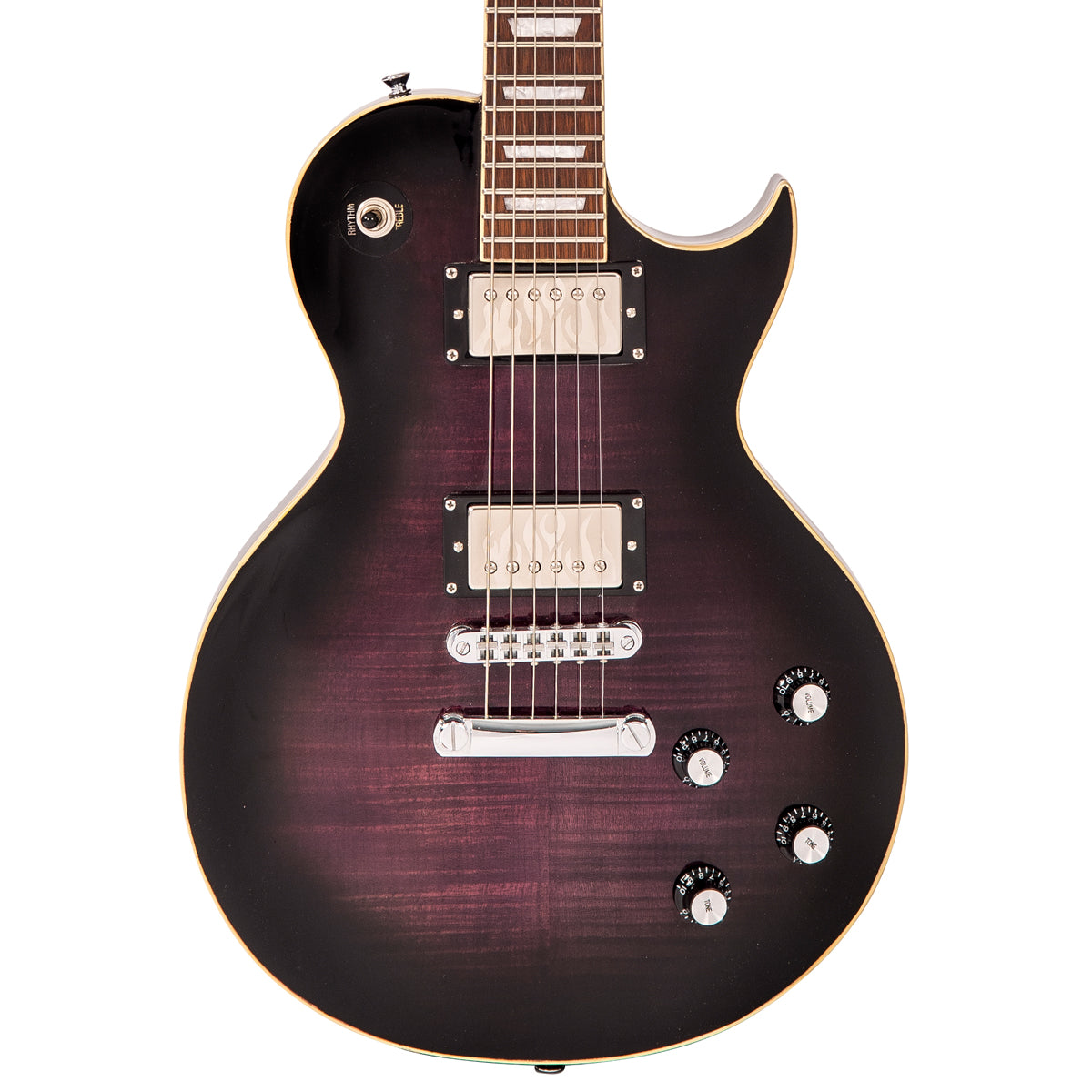 SOLD - Vintage V100 ProShop Unique ~ Flamed Purple Burst, Electric Guitars for sale at Richards Guitars.