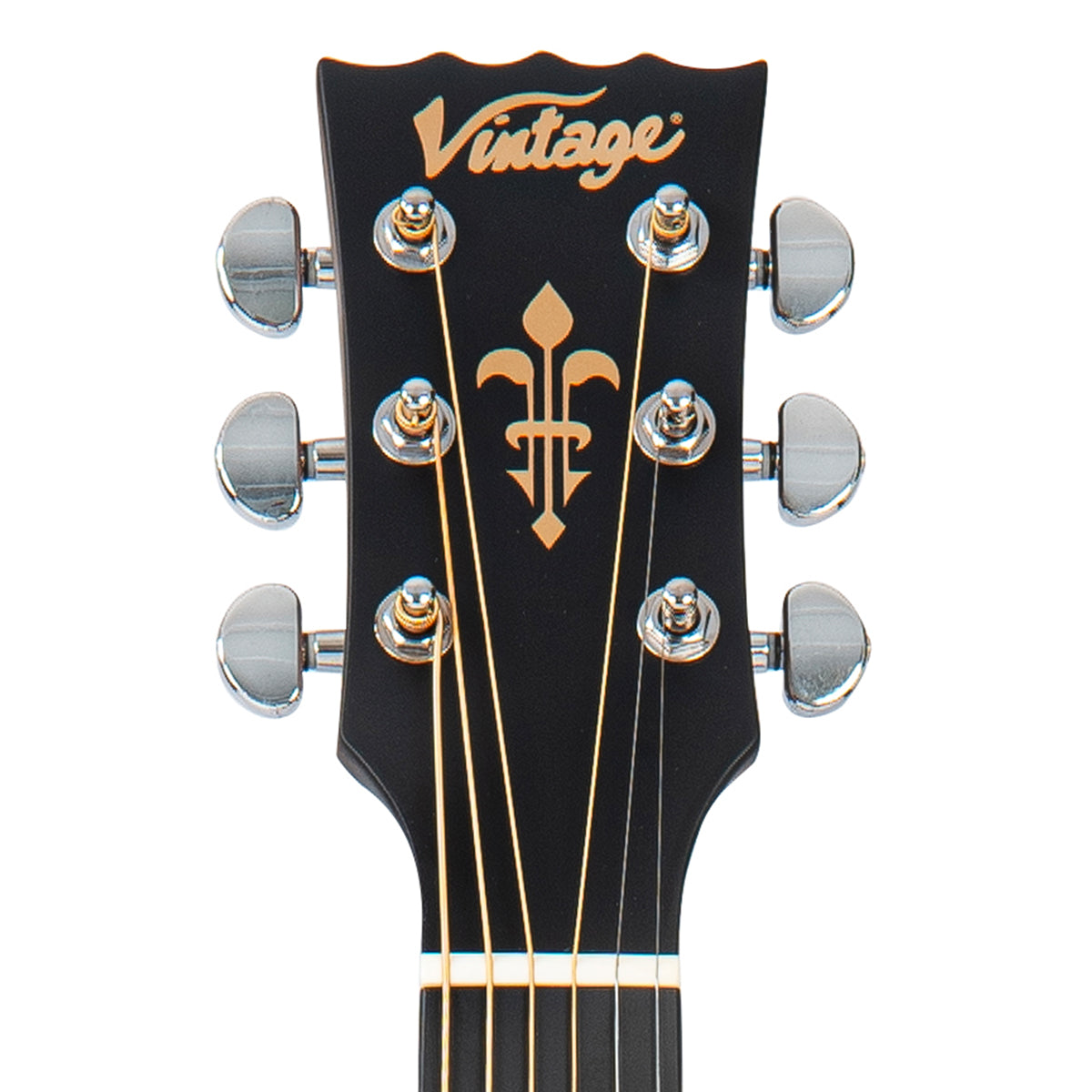 Vintage Stage Series 'Folk' Cutaway Electro-Acoustic Guitar ~ Natural, Electric Acoustic Guitars for sale at Richards Guitars.