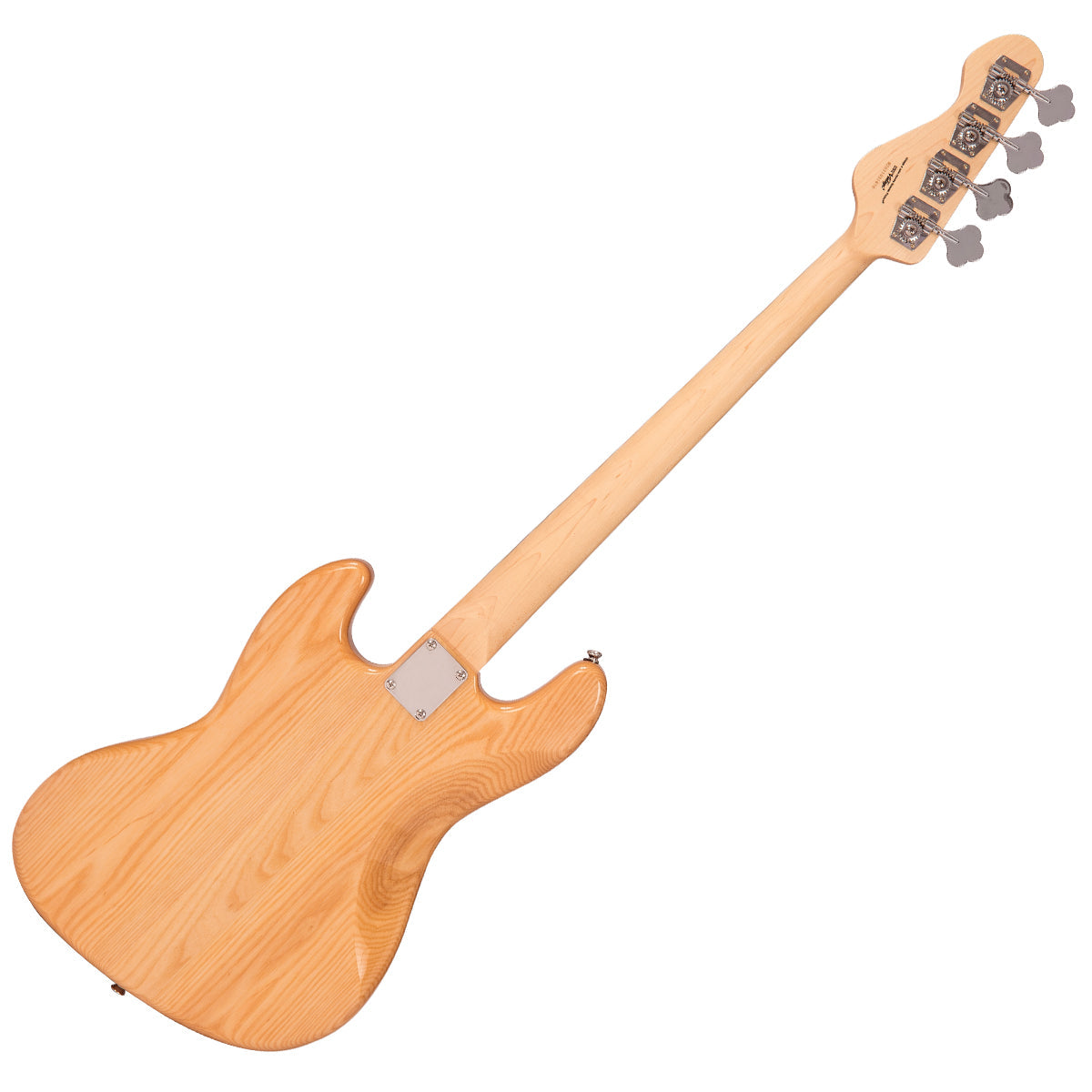 Vintage VJ74 ReIssued Maple Fingerboard Bass ~ Natural Ash, Electric Basses for sale at Richards Guitars.
