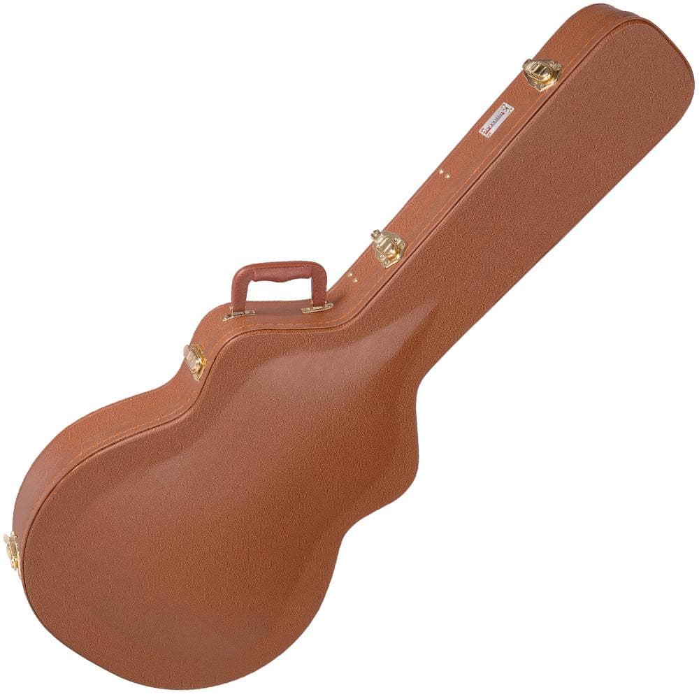 Kinsman Deluxe Hardshell 'Vintage' Arch Top Semi Acoustic Guitar Case, Accessory for sale at Richards Guitars.