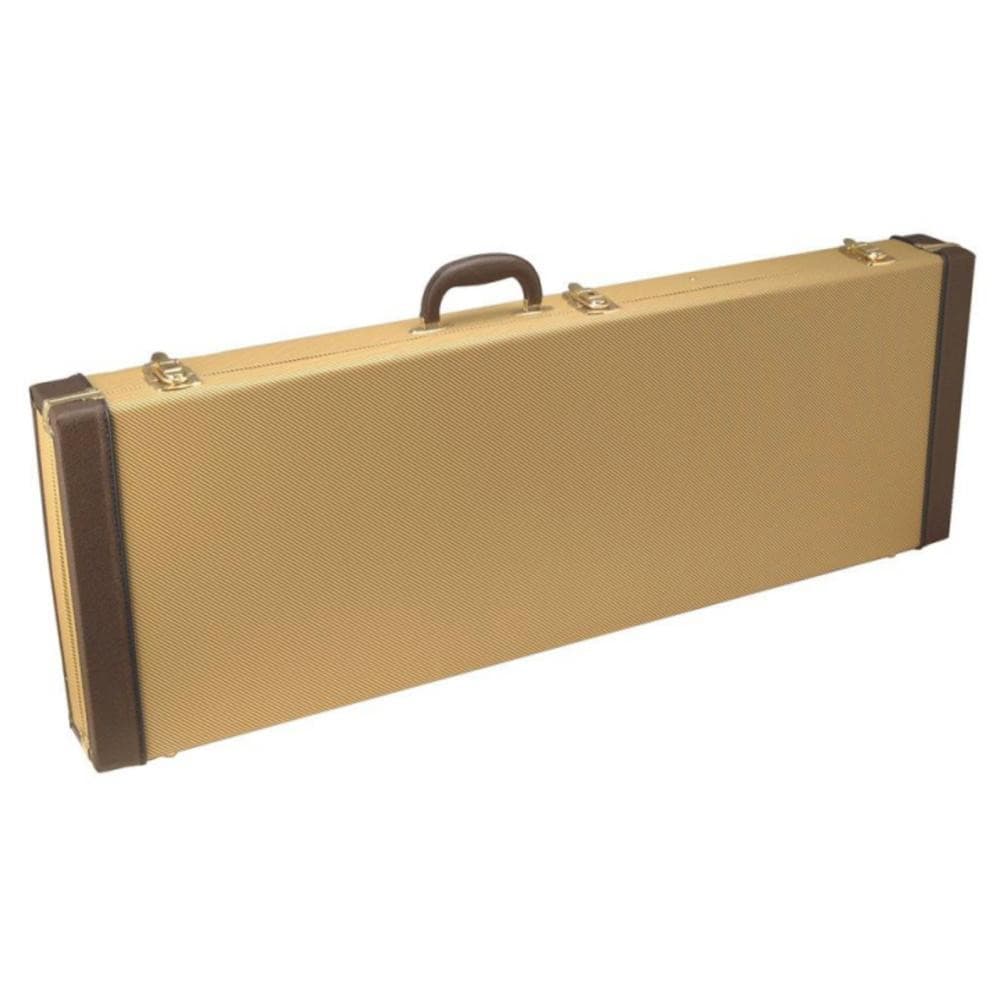 On Stage Oblong Hardshell Electric Guitar Case ~ Tweed, Accessory for sale at Richards Guitars.