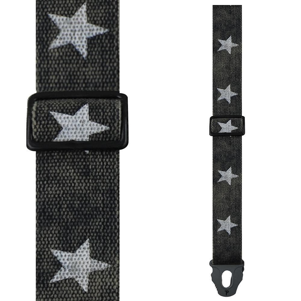 Perris Lock Cotton Guitar Strap ~ Star, Accessory for sale at Richards Guitars.