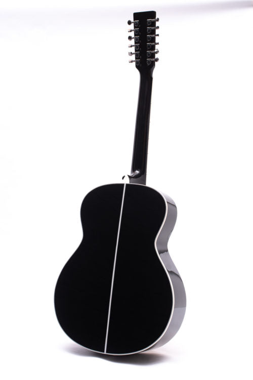 Auden Black Austin Mahogany 12 String.-Richards Guitars Of Stratford Upon Avon