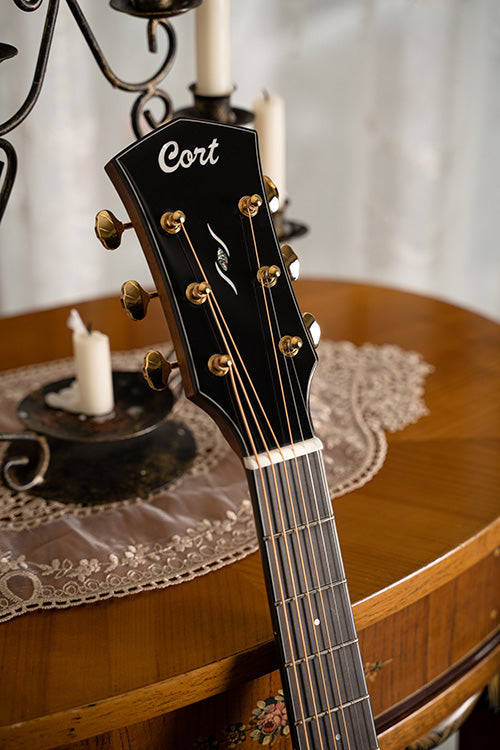 Cort Gold DC6 Natural with Case, Acoustic Guitar for sale at Richards Guitars.
