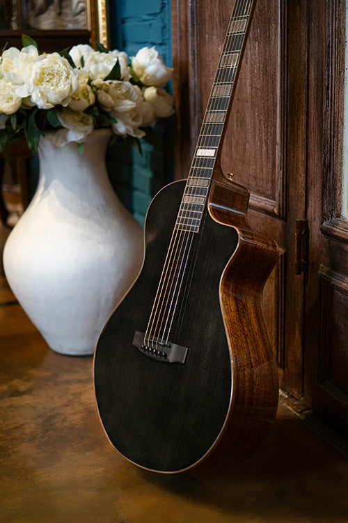 Cort Modern Trans Black with Case, Electro Acoustic Guitar for sale at Richards Guitars.
