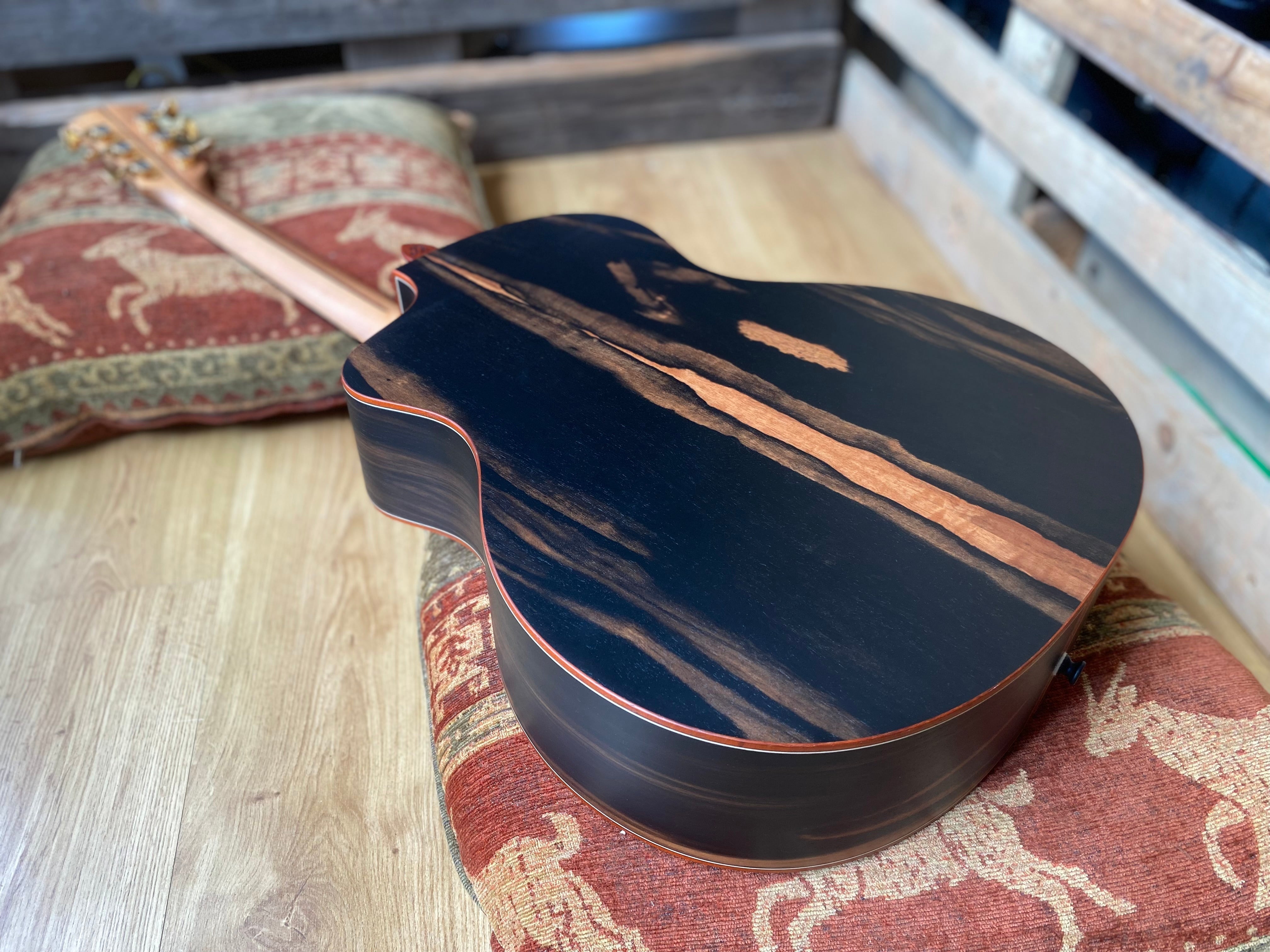 Dowina Figured Ebony GAC Deluxe Masters With Torrifed Swiss Moon Spruce Top, Acoustic Guitar for sale at Richards Guitars.
