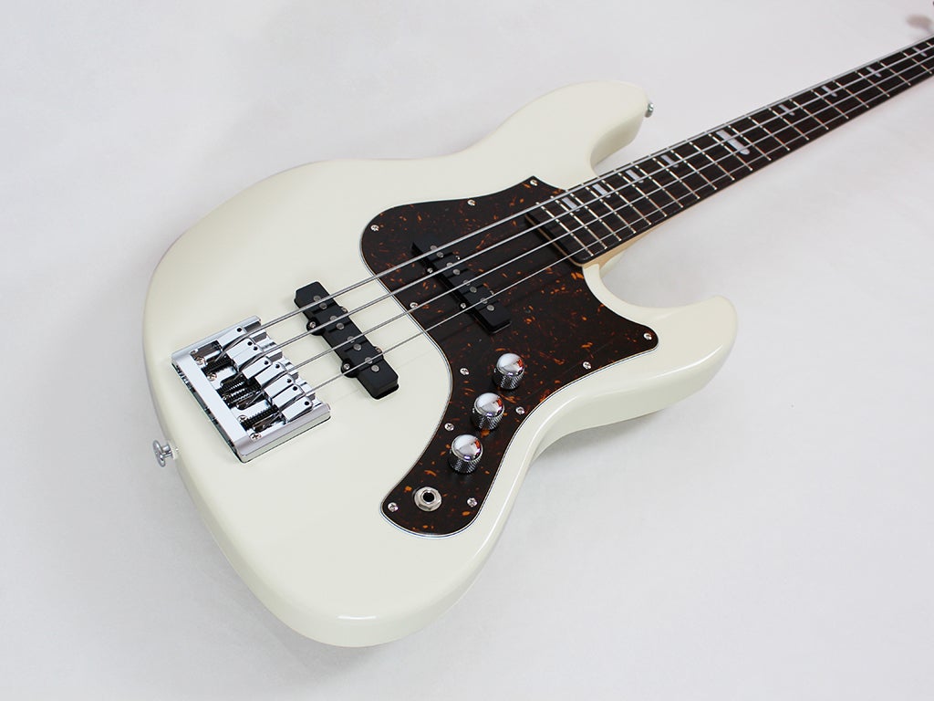 FGN Bass Guitar Expert Mighty Jazz EMJALR Antique White (AWH) With Har