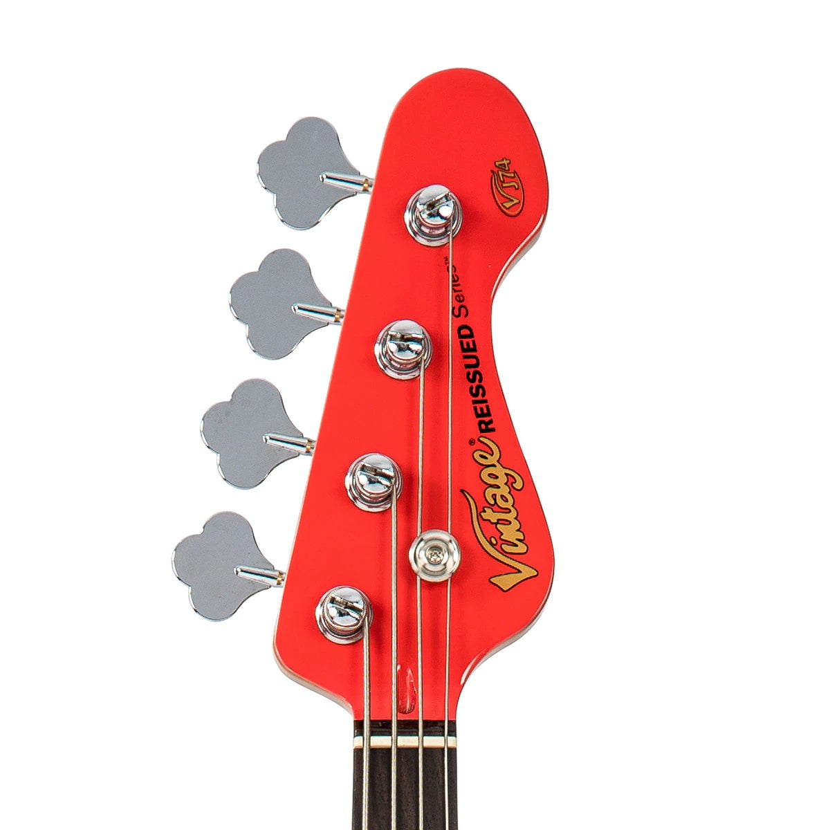 Vintage VJ74 ReIssued Bass ~ Firenza Red, Bass Guitar for sale at Richards Guitars.