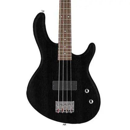Cort Action Bass Junior Open Pore Black Bass Guitar - Richards Guitars Of Stratford Upon Avon