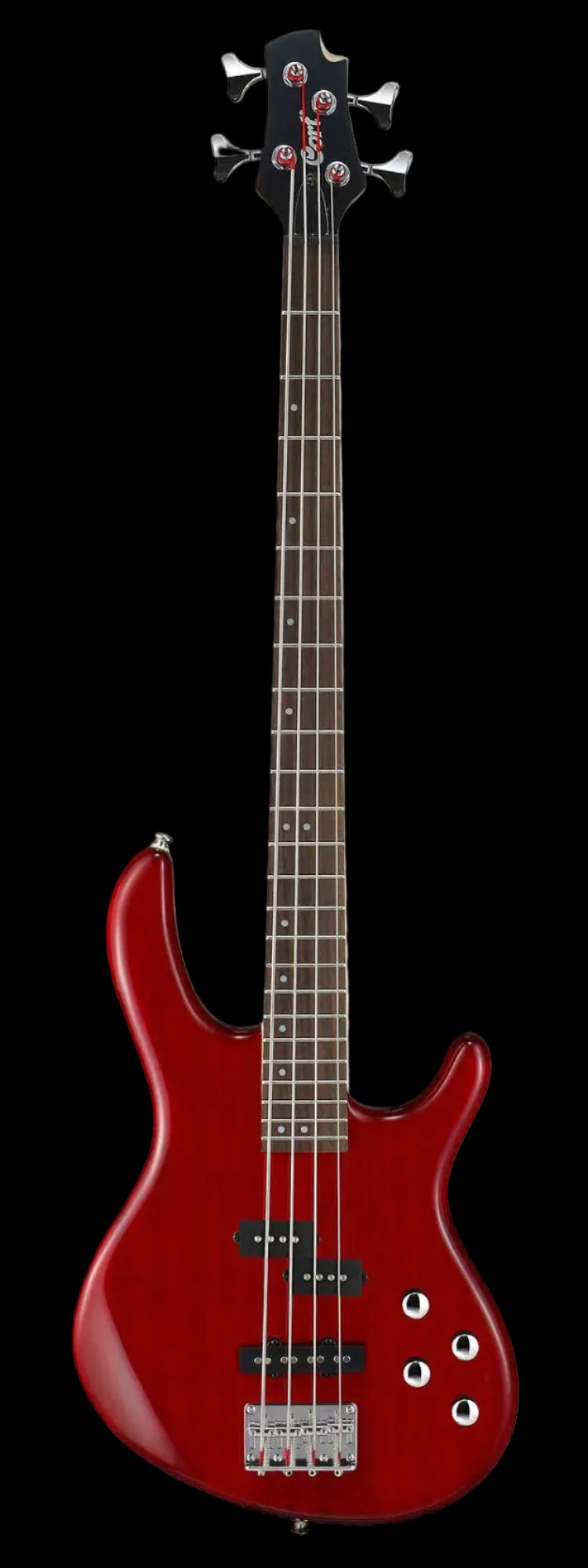 Cort Action Bass Plus Trans Red - Richards Guitars Of Stratford Upon Avon