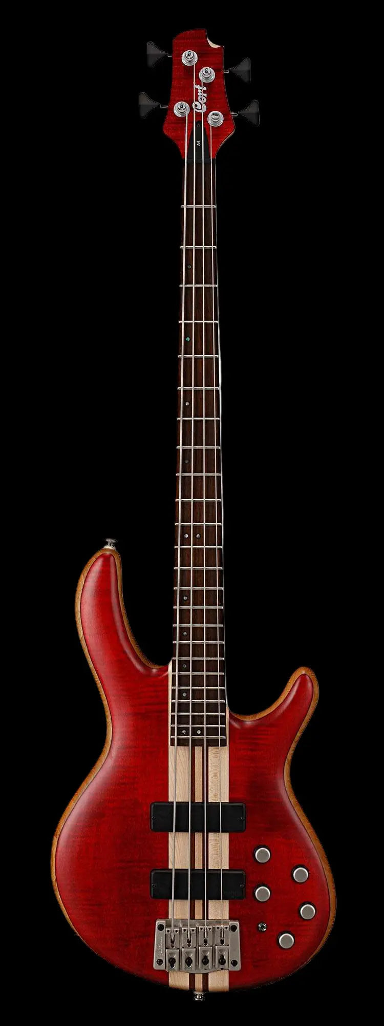 Cort Artisan A4 Plus FMMH Open Pore Black Cherry - Richards Guitars Of Stratford Upon Avon