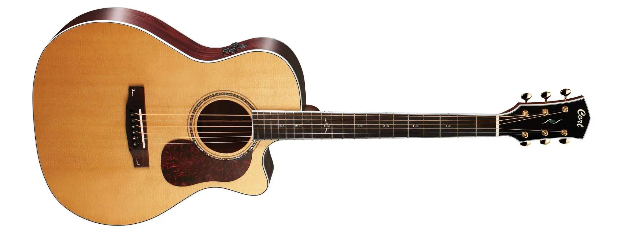 Cort Gold Electro Acoustic A8 w/case Natural - Richards Guitars Of Stratford Upon Avon