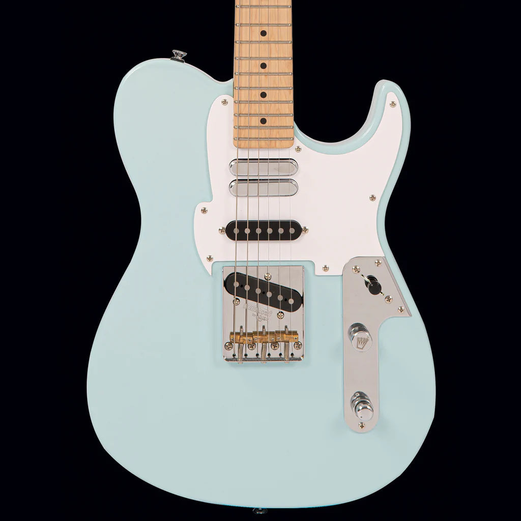 FRET KING COUNTRY SQUIRE MUSIC ROW - LAGUNA BLUE  (Includes Our £85 Pro Setup Free), Electric Guitar for sale at Richards Guitars.