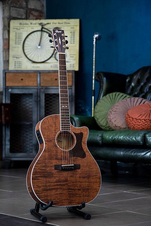 Cort GA5F FMH (Flame Mahogany), Electro Acoustic Guitar for sale at Richards Guitars.