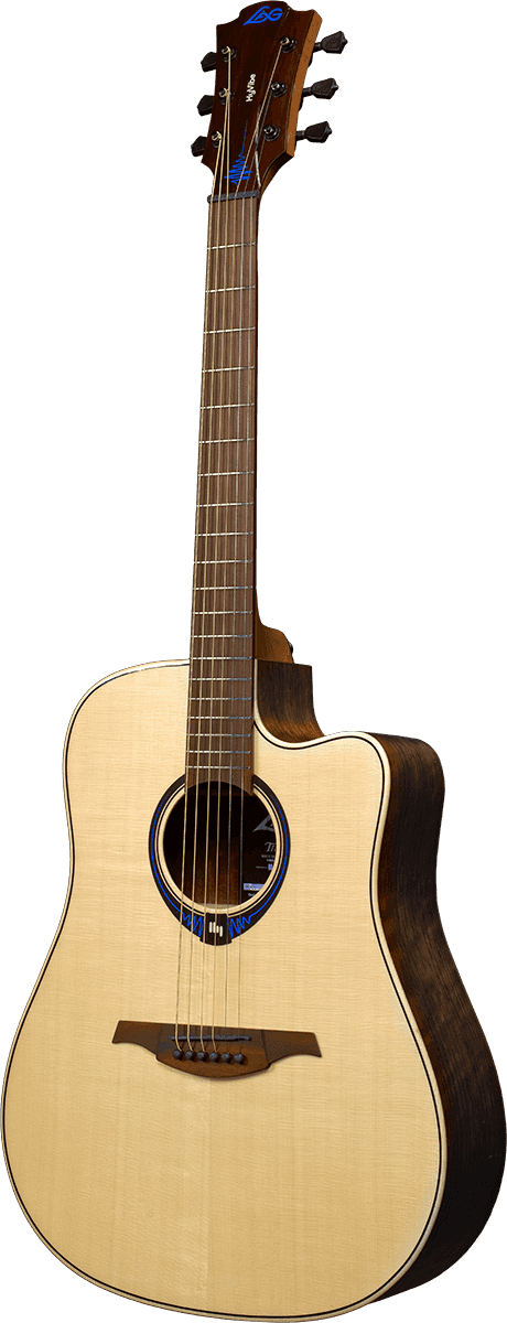 Lag HYVIBE 20 THV20DCE Glossy	Finish, Dreadnought, Cutaway, Electro Acoustic Guitar for sale at Richards Guitars.