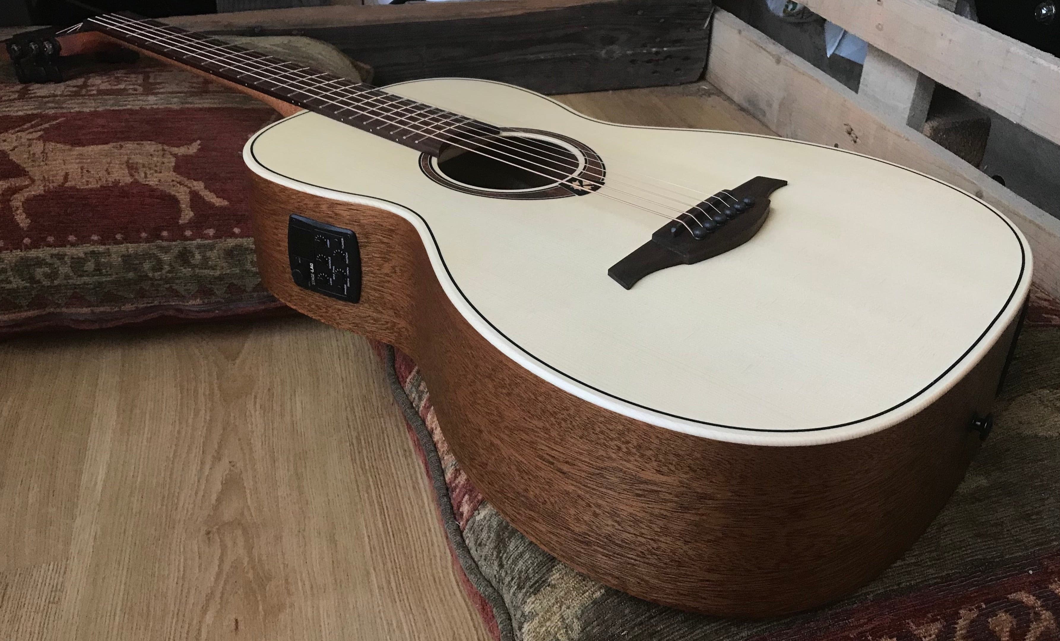 LAG T177PE Electro Acoustic Parlor - Stunning!, Electro Acoustic Guitar for sale at Richards Guitars.