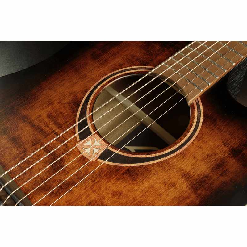 Lag T70DCE-B&B Lefty Dreadnought Cutaway electro, Electro Acoustic Guitar for sale at Richards Guitars.