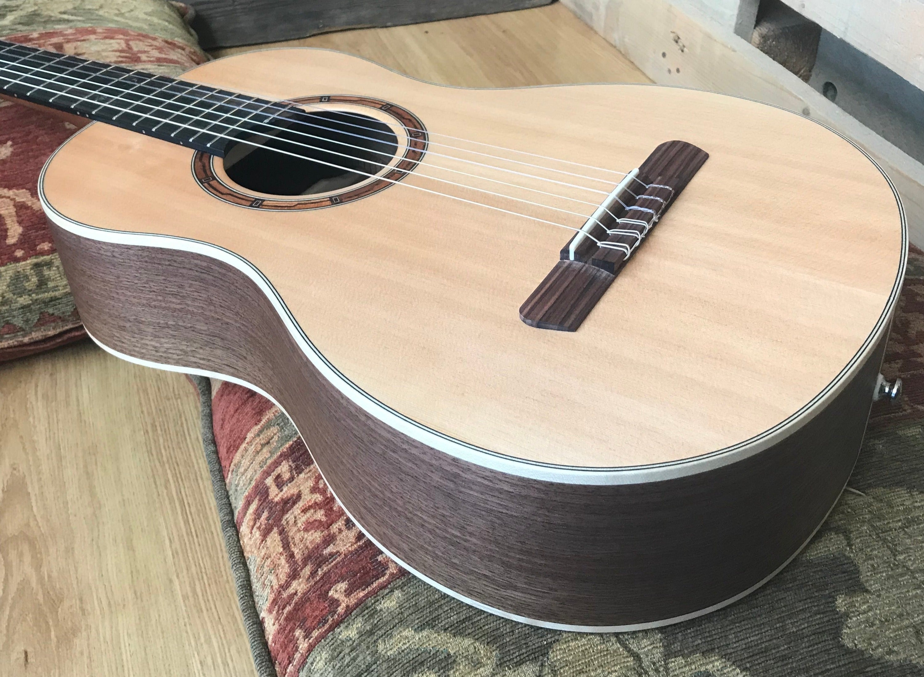Dowina Walnut (Sol) BVH, Nylon Strung Guitar for sale at Richards Guitars.