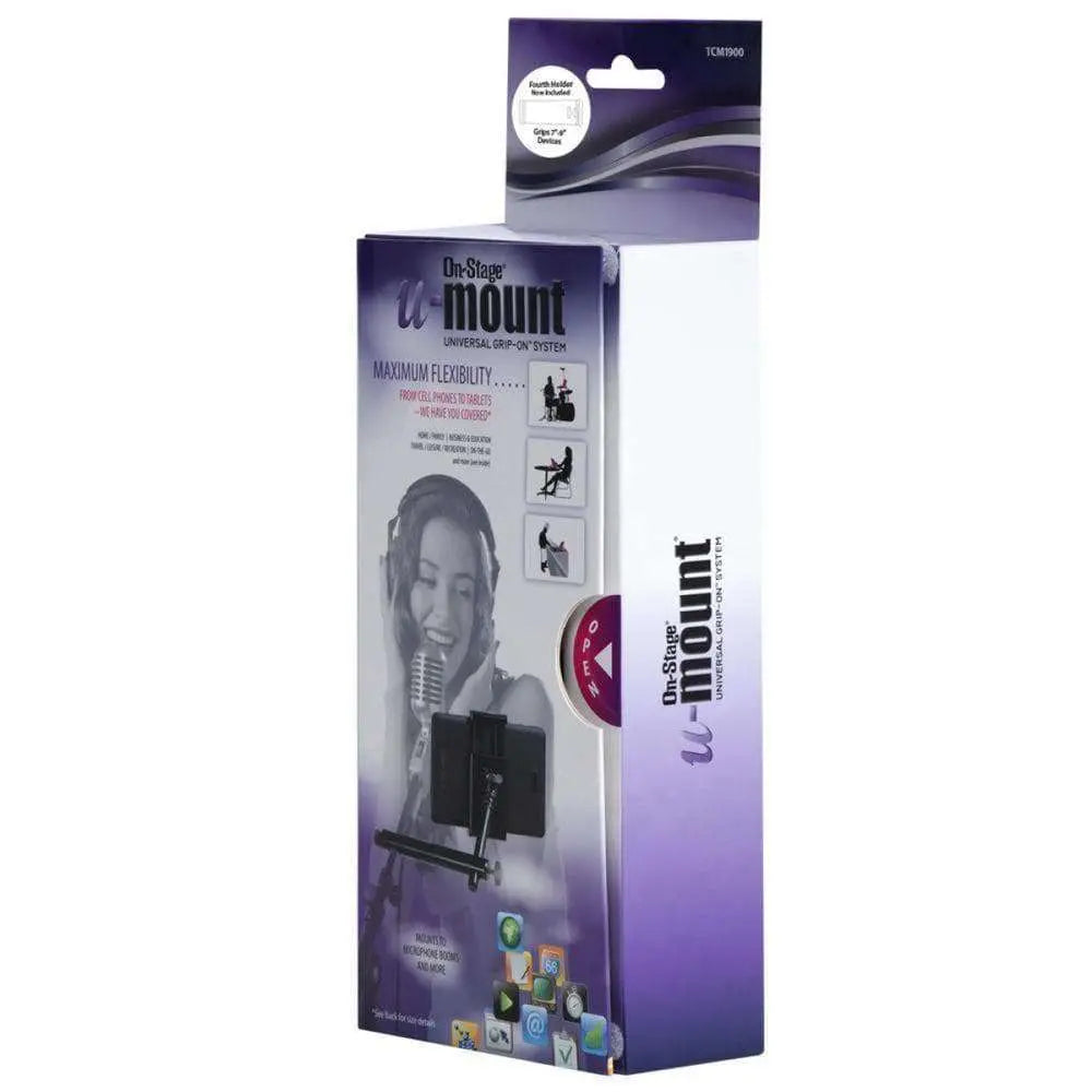 On - Stage Postage Grip - On Universal Device Holder with u - mount Mounting - Richards Guitars Of Stratford Upon Avon