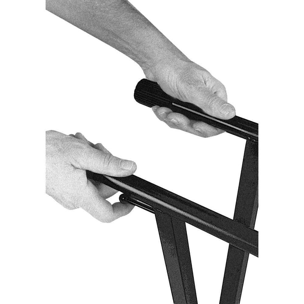 On-Stage Pro Heavy-Duty Single-X Ergo-Lok Keyboard Stand,  for sale at Richards Guitars.