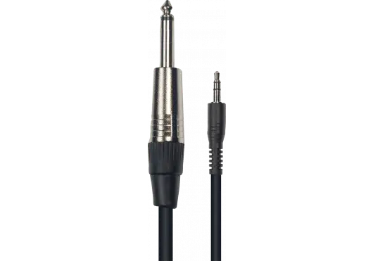 1/8"STE MOLDED PLUG 1/4 "MONO - NEUTRIK COPY PLUG/3m - Richards Guitars Of Stratford Upon Avon