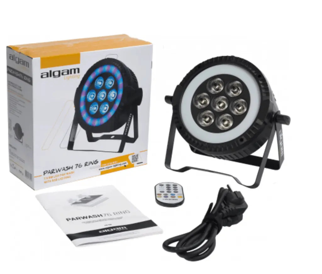 7 x 6W LED PAR Wash with RGB LED Ring - Richards Guitars Of Stratford Upon Avon