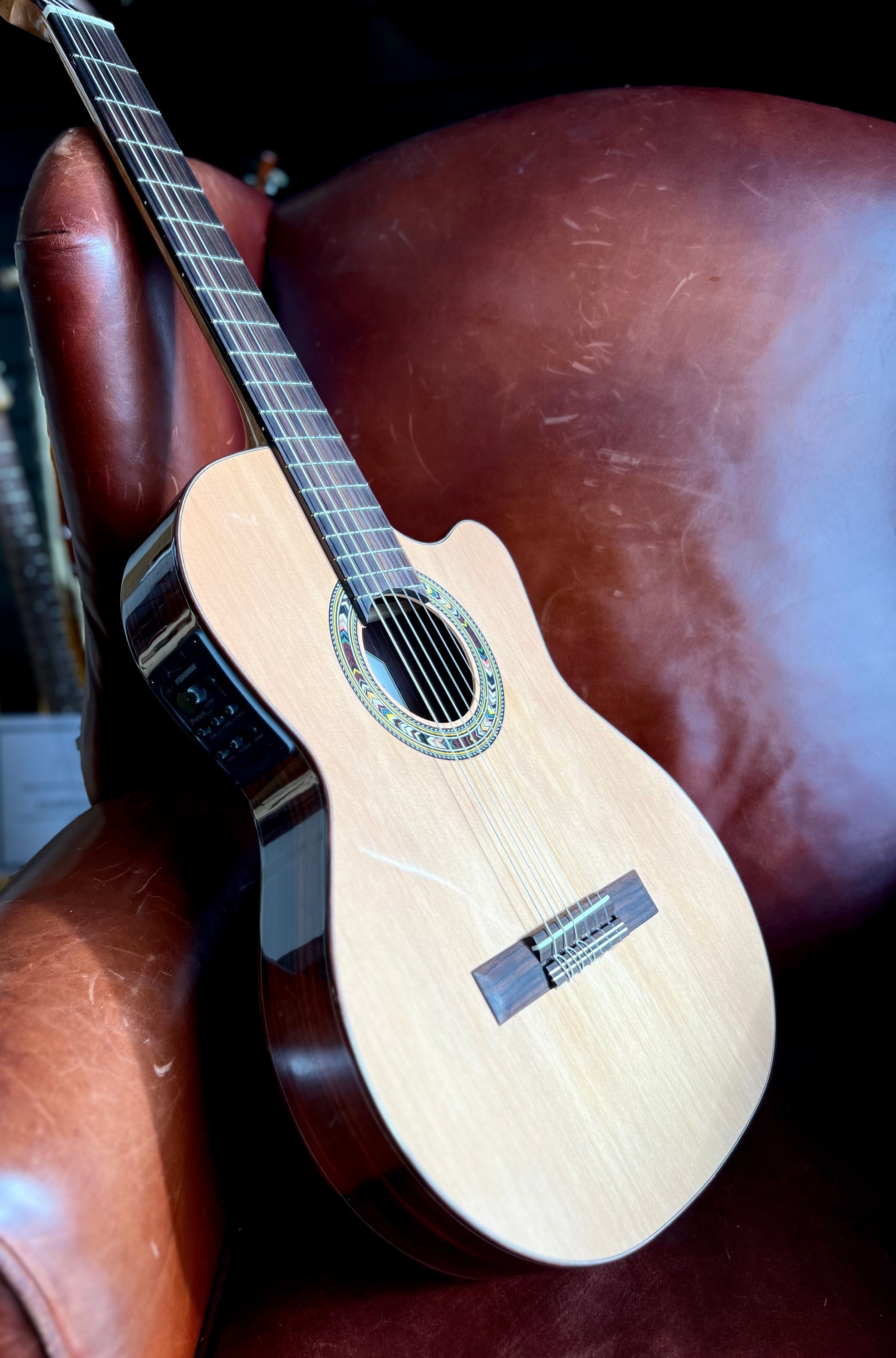 Kremona F65CW TLR Thinline Performance Electro Classical Guitar Hand Made In Europe, Electro Nylon Strung Guitar for sale at Richards Guitars.