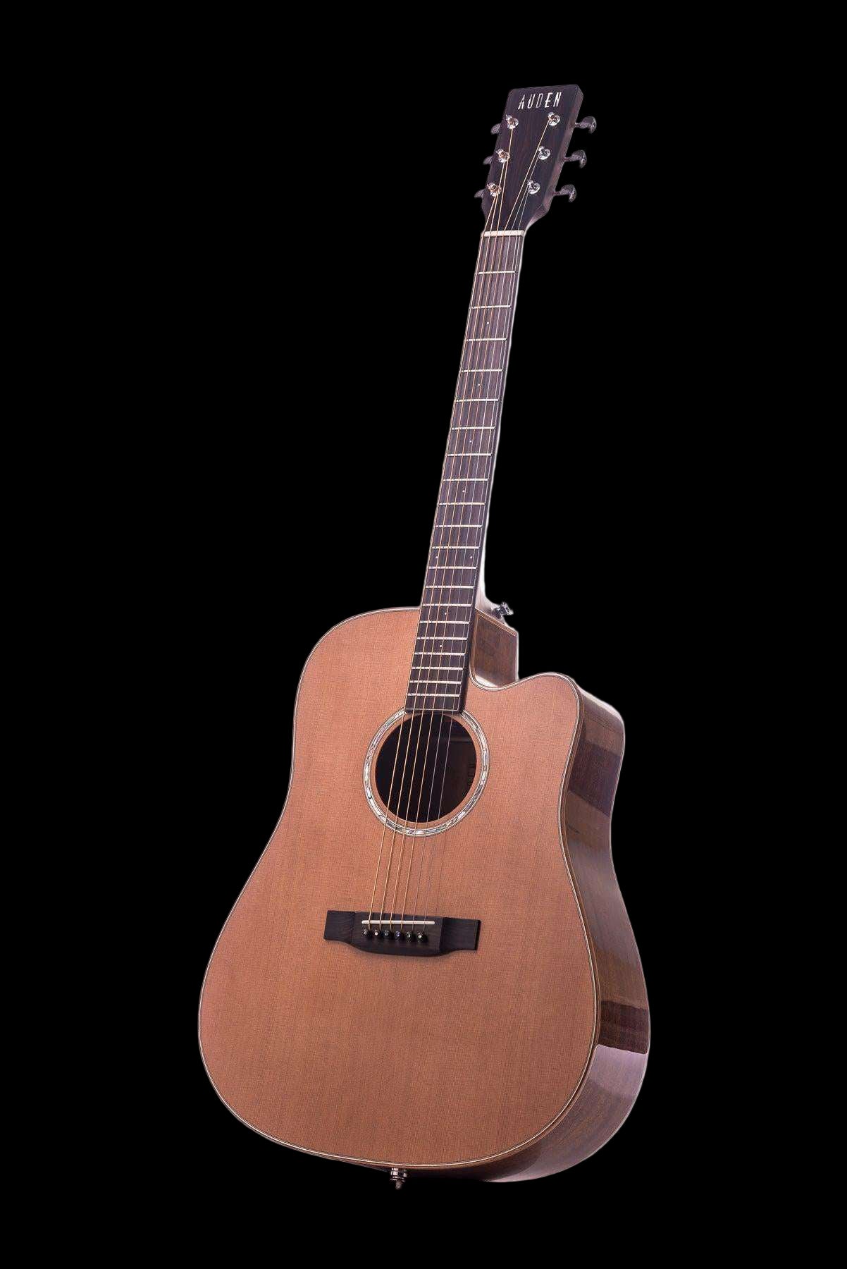 Auden Artist Colton Cedar/Mahogany Cutaway. - Richards Guitars Of Stratford Upon Avon