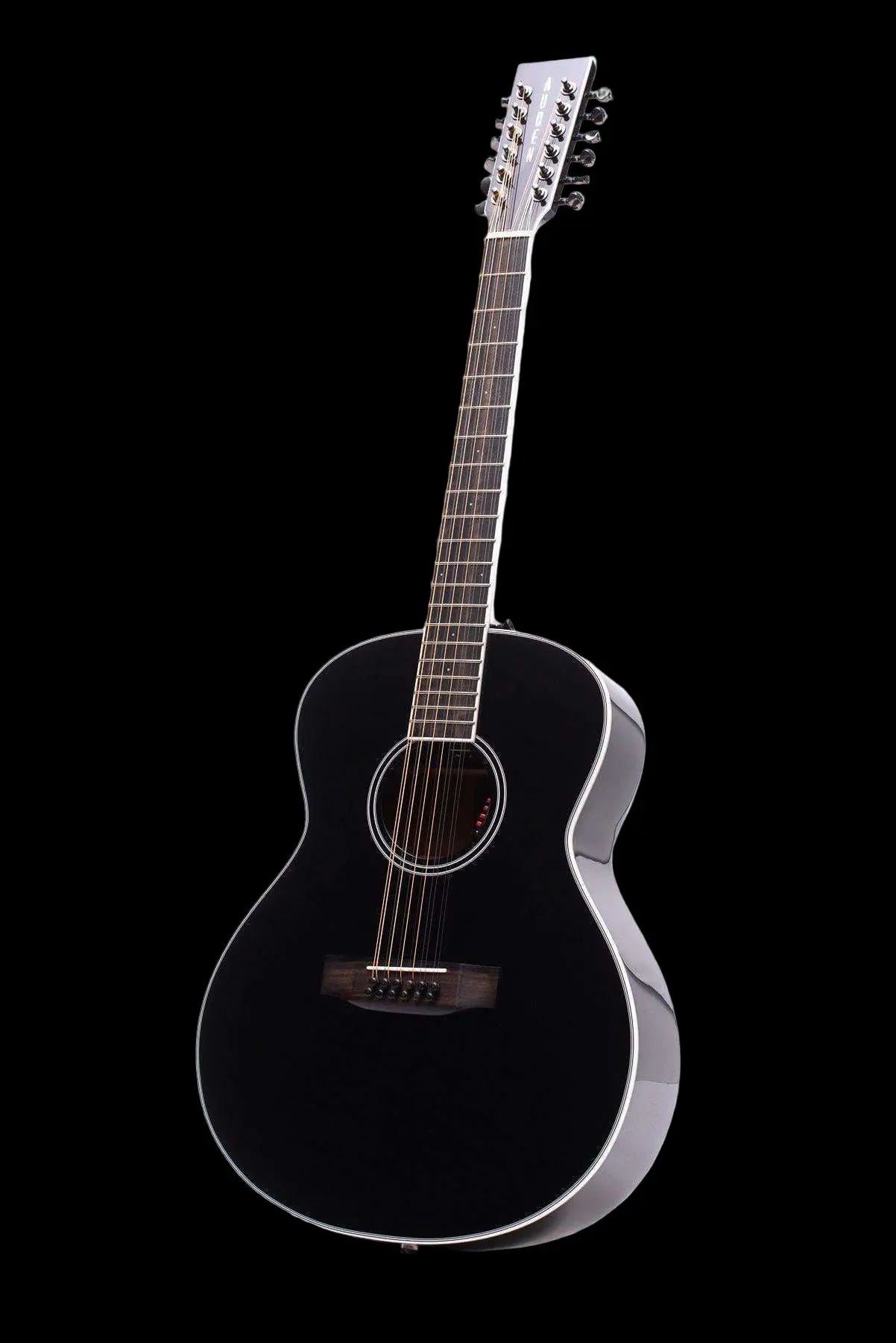 Auden Black Austin Mahogany 12 String. - Richards Guitars Of Stratford Upon Avon